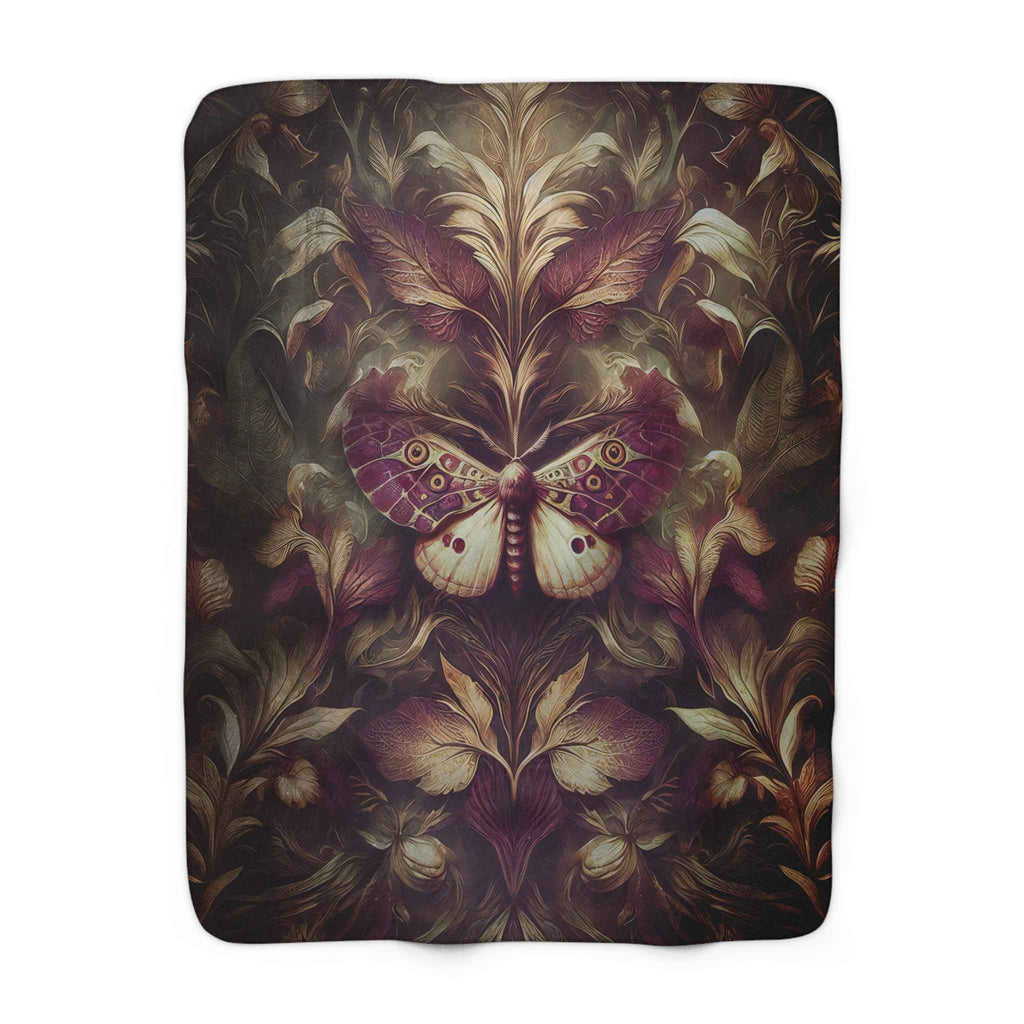 The Mystical Comfort: Dark Academia Sherpa Fleece Blanket