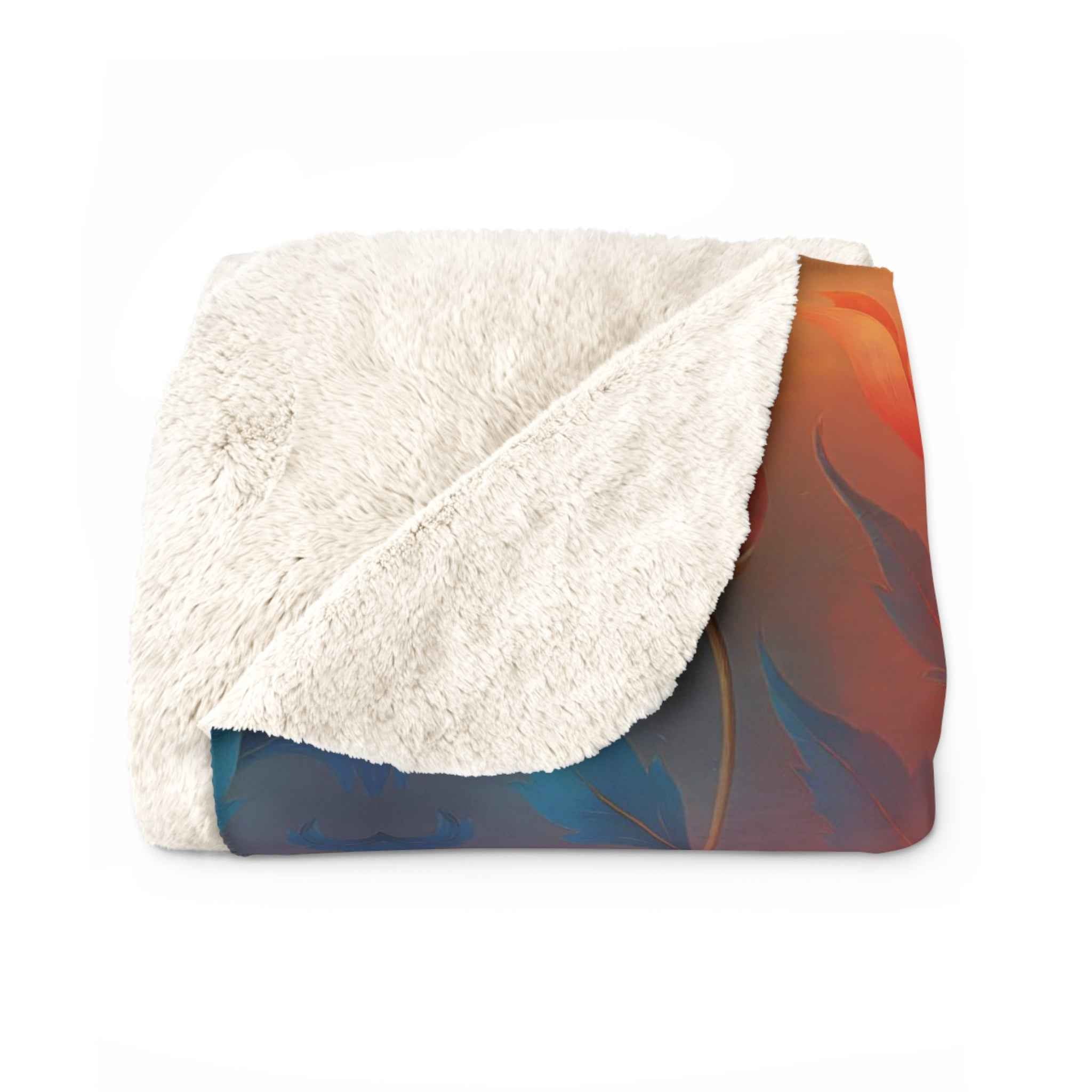 Vibrant Sherpa Fleece Blanket - Cozy Colorful Throw for All Occasions