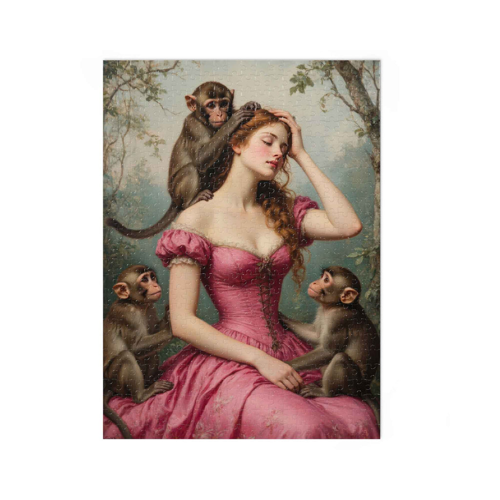 500-Piece Puzzle: A Beautiful Life Begins With Good Thoughts (with Tin)