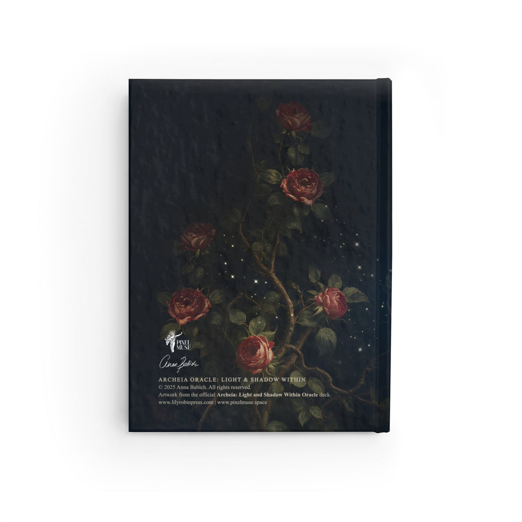 Mystical Gothic Journal – Dark Moon Celestial Notebook for Writing, Sketching & Oracle Reflections