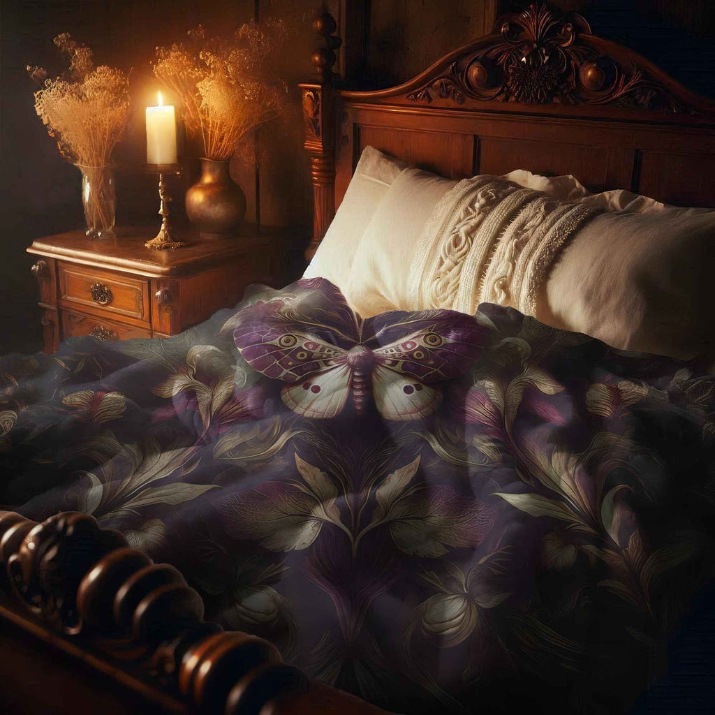 The Mystical Comfort: Dark Academia Sherpa Fleece Blanket