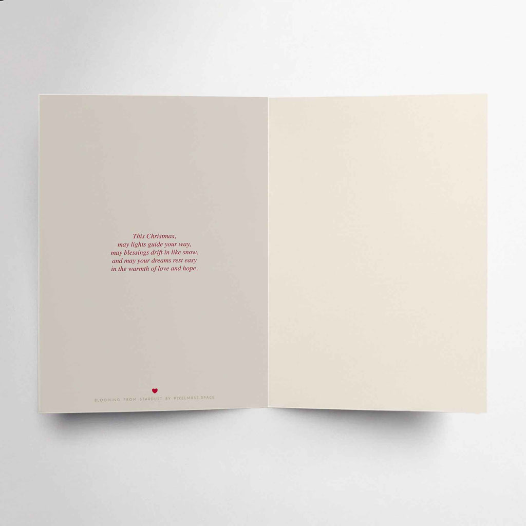 Ethereal Christmas Card Joyful Angel & Lamb Spiritual Gift