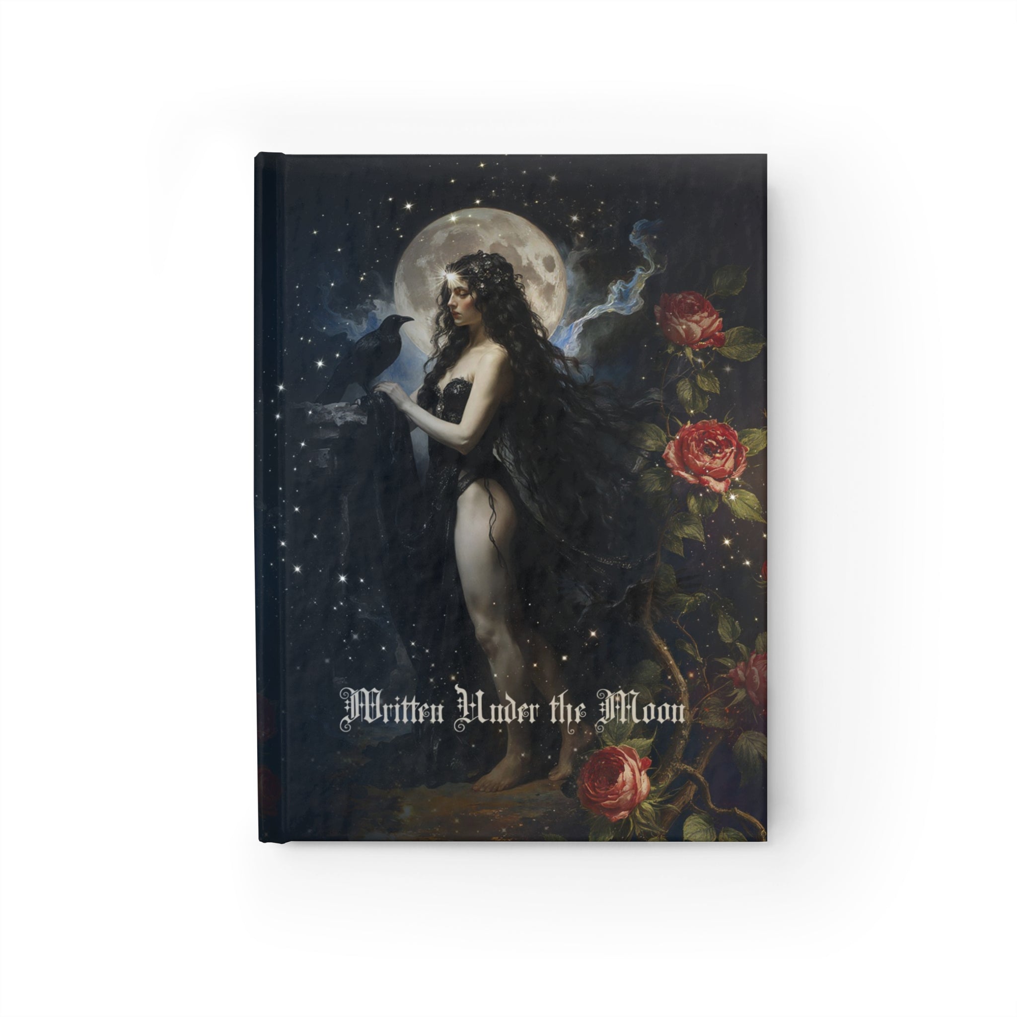 Mystical Gothic Journal – Dark Moon Celestial Notebook for Writing, Sketching & Oracle Reflections