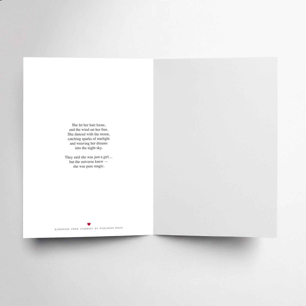 Shine, Magical One - Encouragement Card - Celestial Art Gift