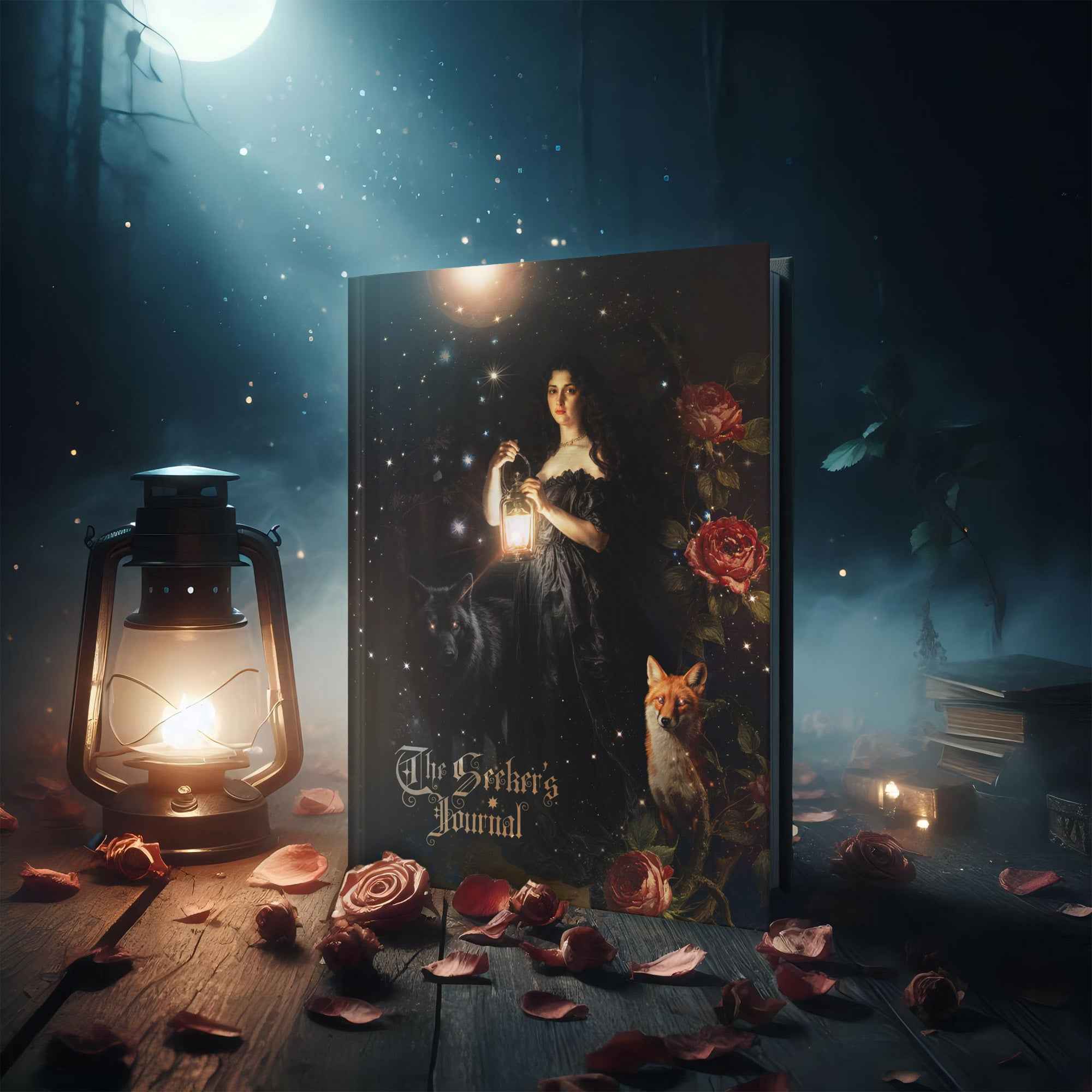 The Seeker's Journal: Gothic Fantasy Notebook for Witchy Grimoire & Shadow Work
