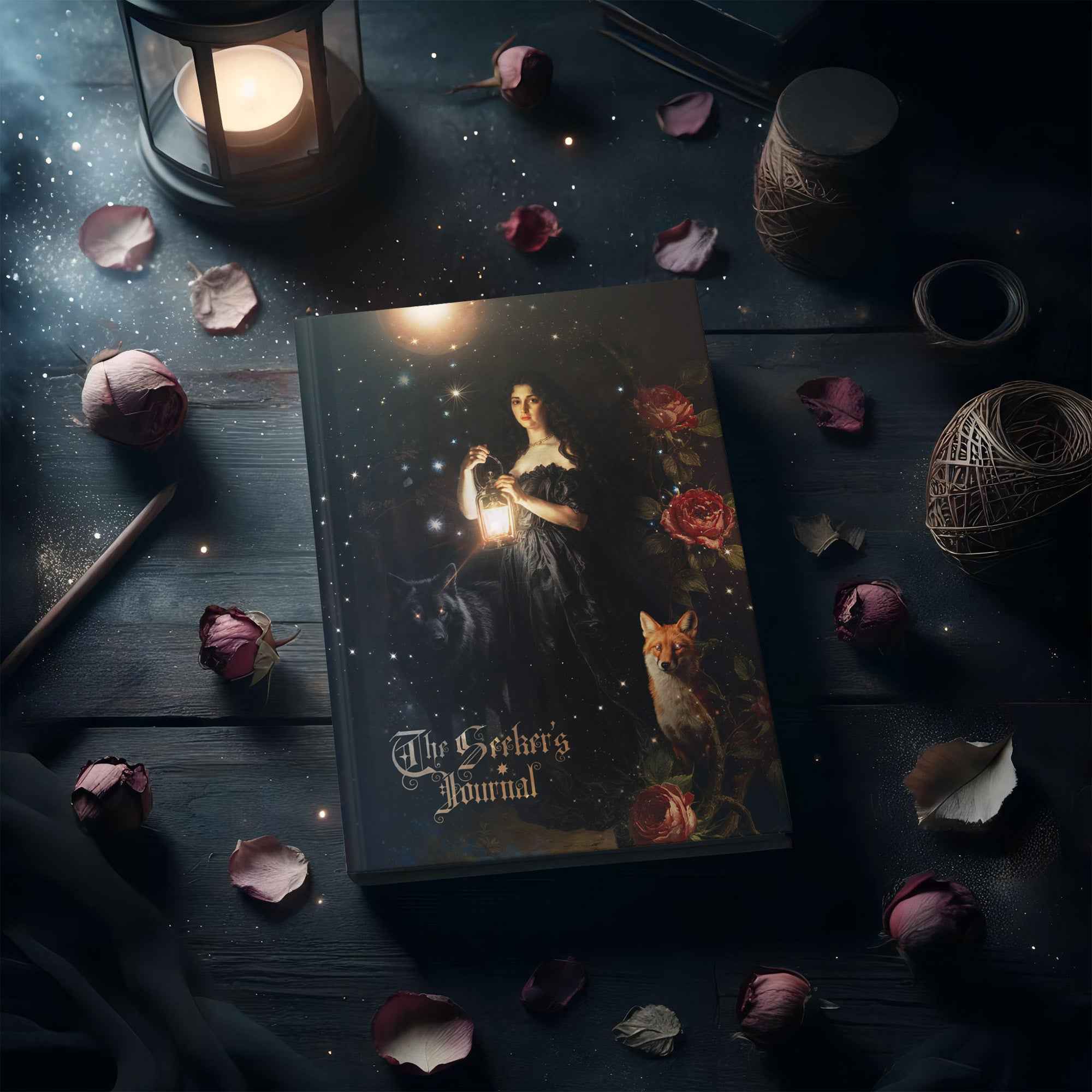 The Seeker's Journal: Gothic Fantasy Notebook for Witchy Grimoire & Shadow Work