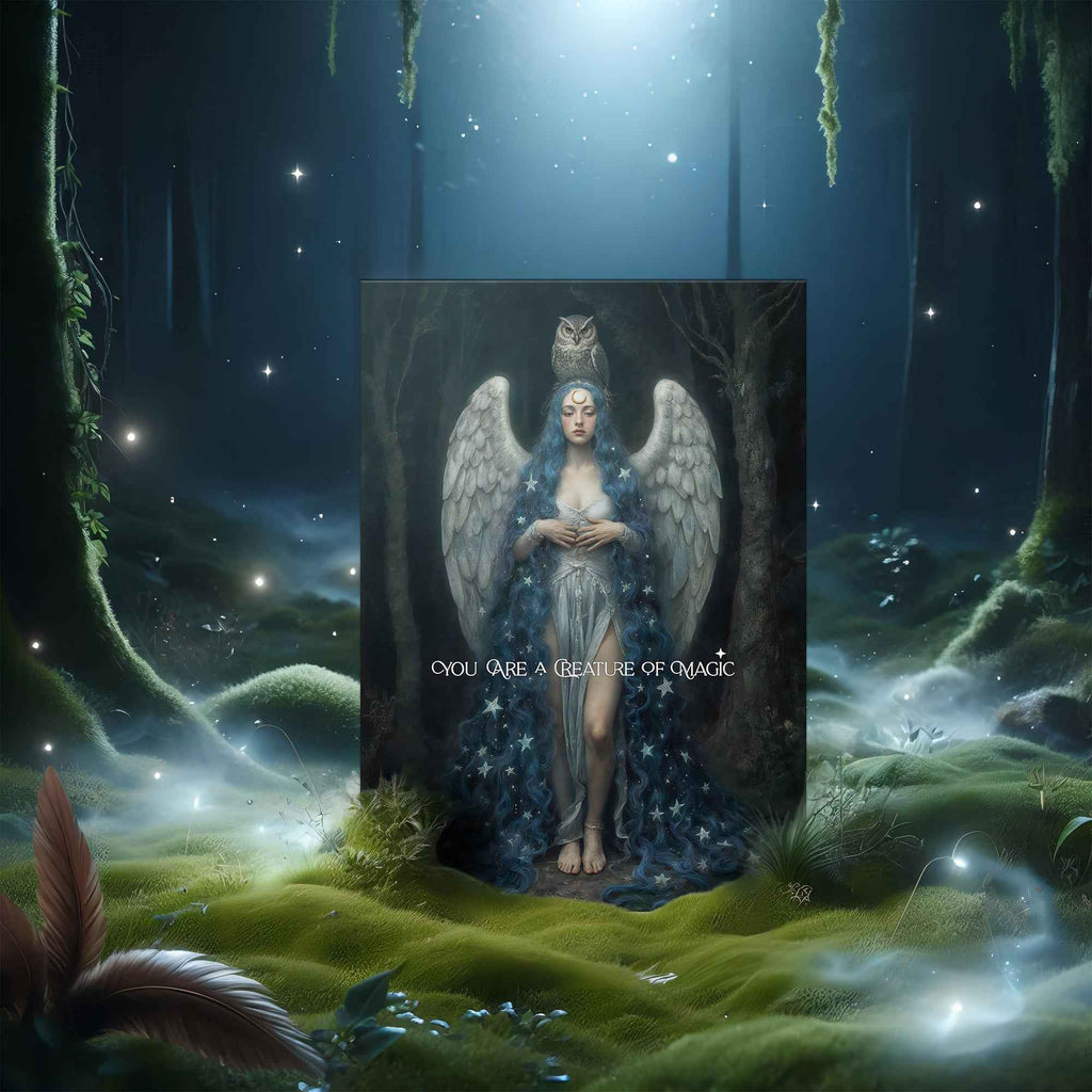 Creature of Magic Angel Card - Mystical Woodland Gift