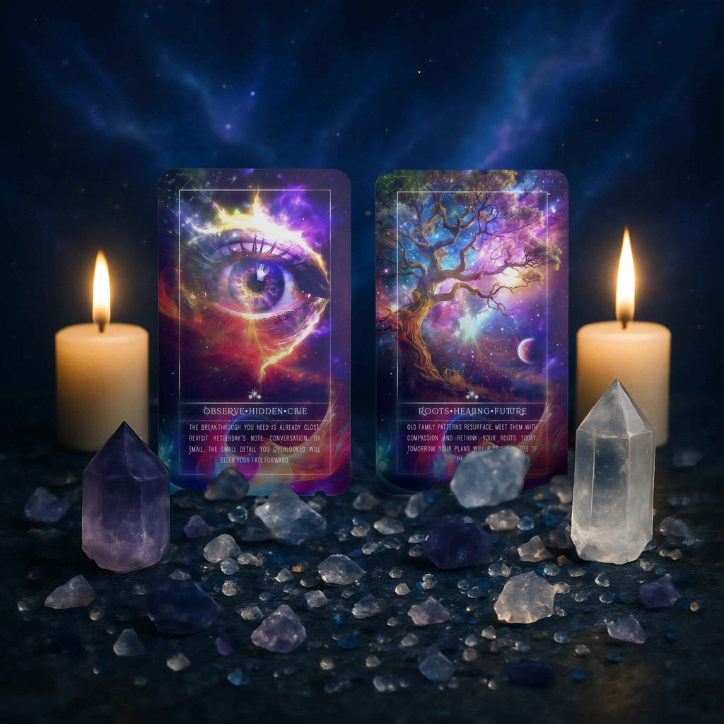 Cosmic Echo: Whispers from Your Star Ancestors Oracle - PixelMuse