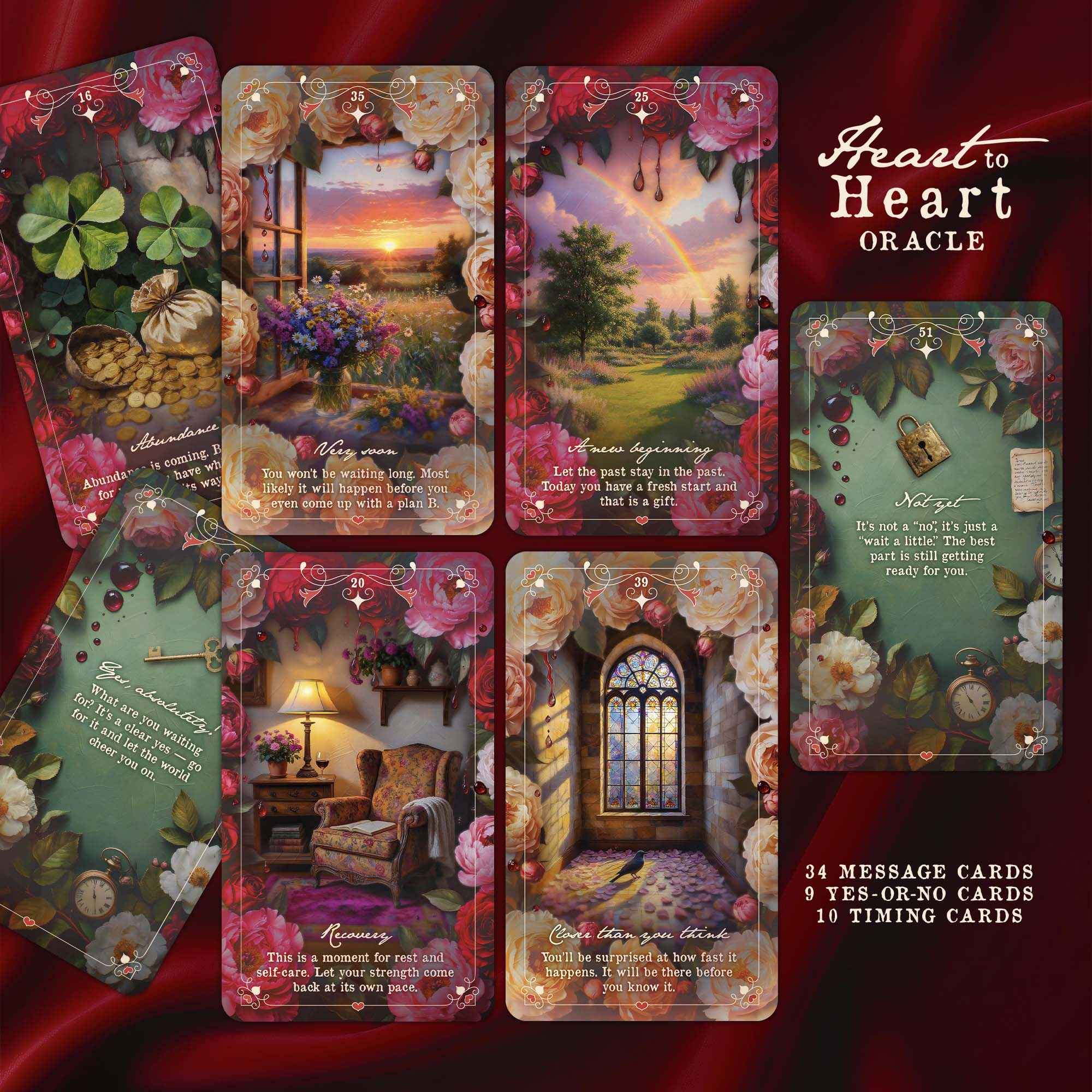 Heart to Heart Oracle: Positive Readings for Cozy Evenings - PixelMuse