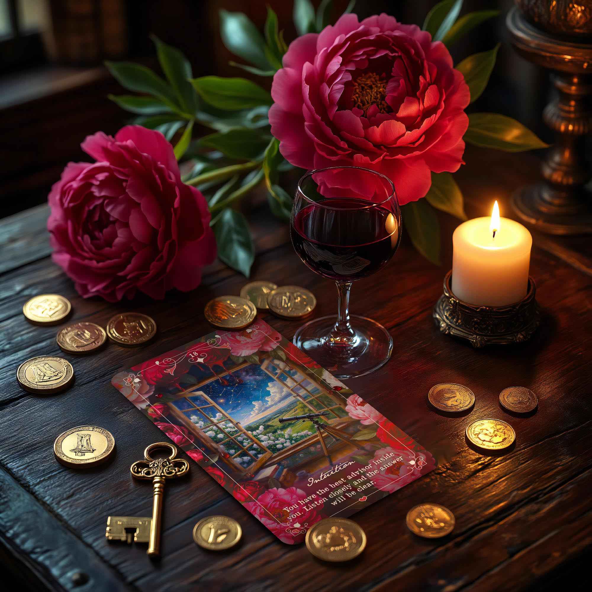 Heart to Heart Oracle: Positive Readings for Cozy Evenings - PixelMuse