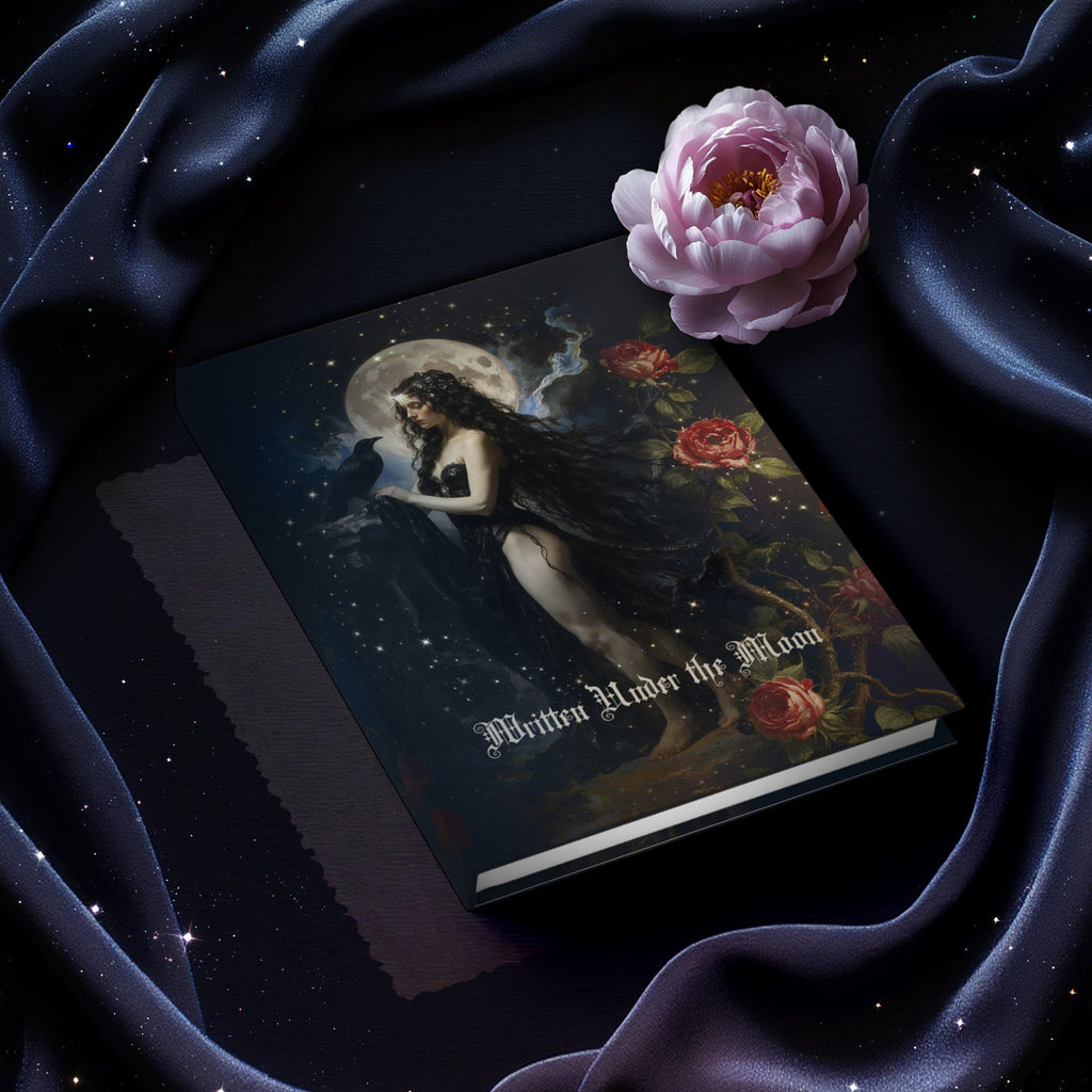 Mystical Gothic Journal – Dark Moon Celestial Notebook for Writing, Sketching & Oracle Reflections - PixelMuse