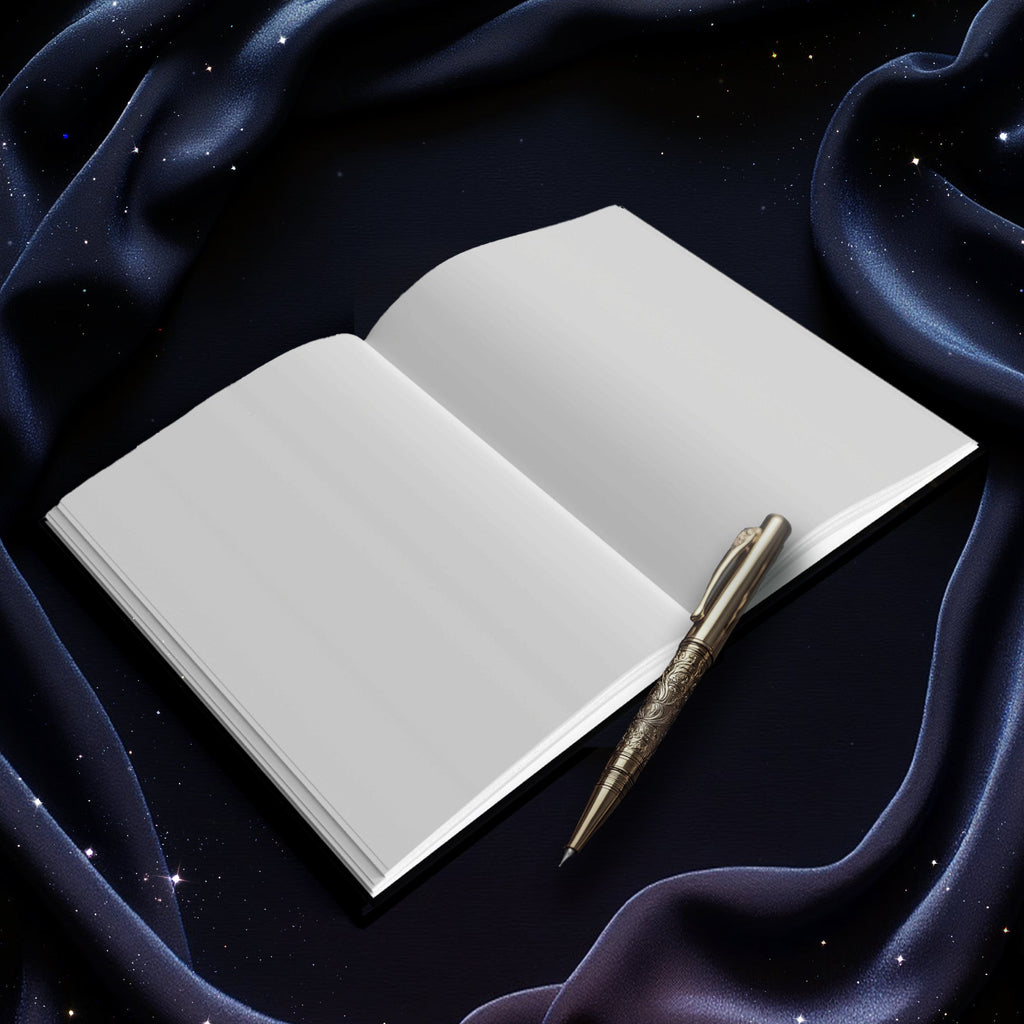 Mystical Gothic Journal – Dark Moon Celestial Notebook for Writing, Sketching & Oracle Reflections - PixelMuse