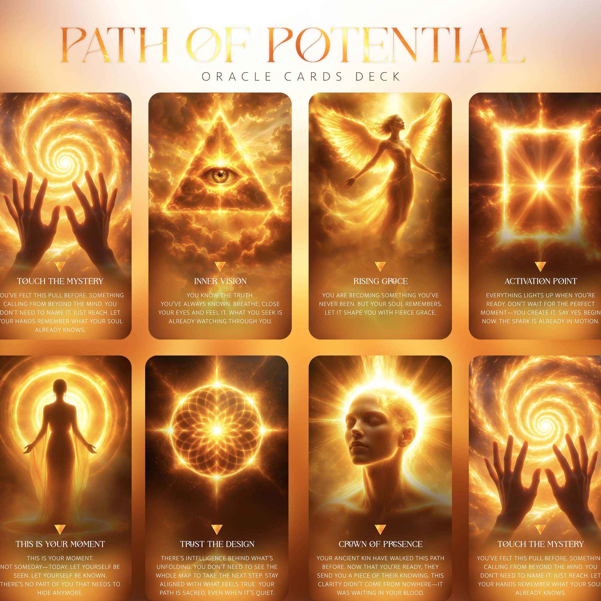 Path of Potential Oracle: Fire - lit Path of Your Becoming - PixelMuse