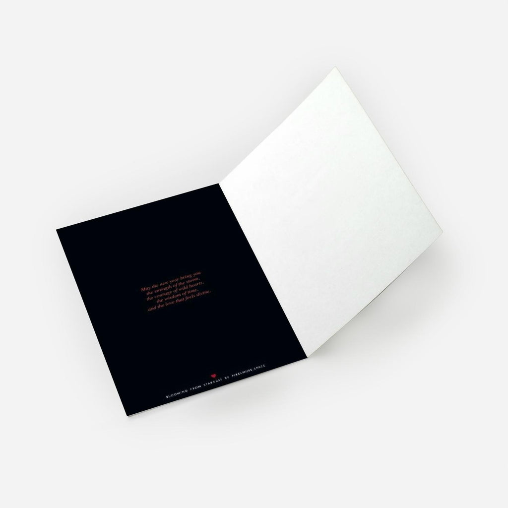 Gothic Holiday Card - Mystical Raven - Dark Academia Gift