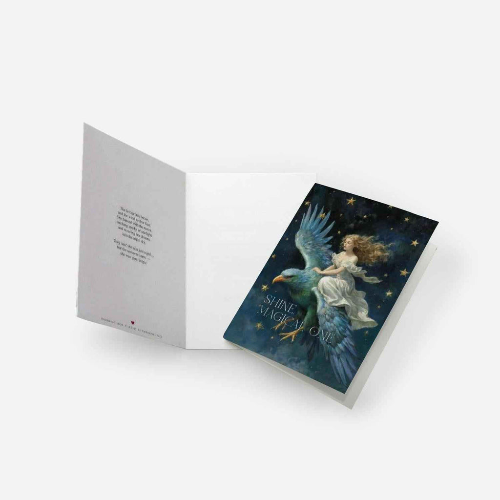 Shine, Magical One - Encouragement Card - Celestial Art Gift