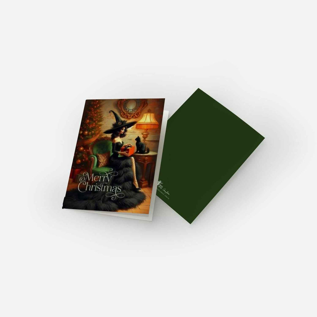 Witchy Christmas Card - Gothic Glam Holiday Gift