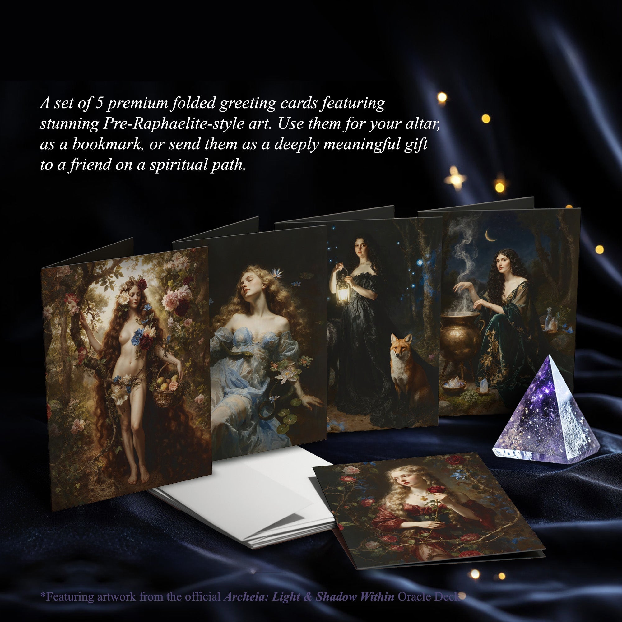 Shadow Work Greeting Cards – Archetypal Affirmation & Soul Reflection Set - PixelMuse
