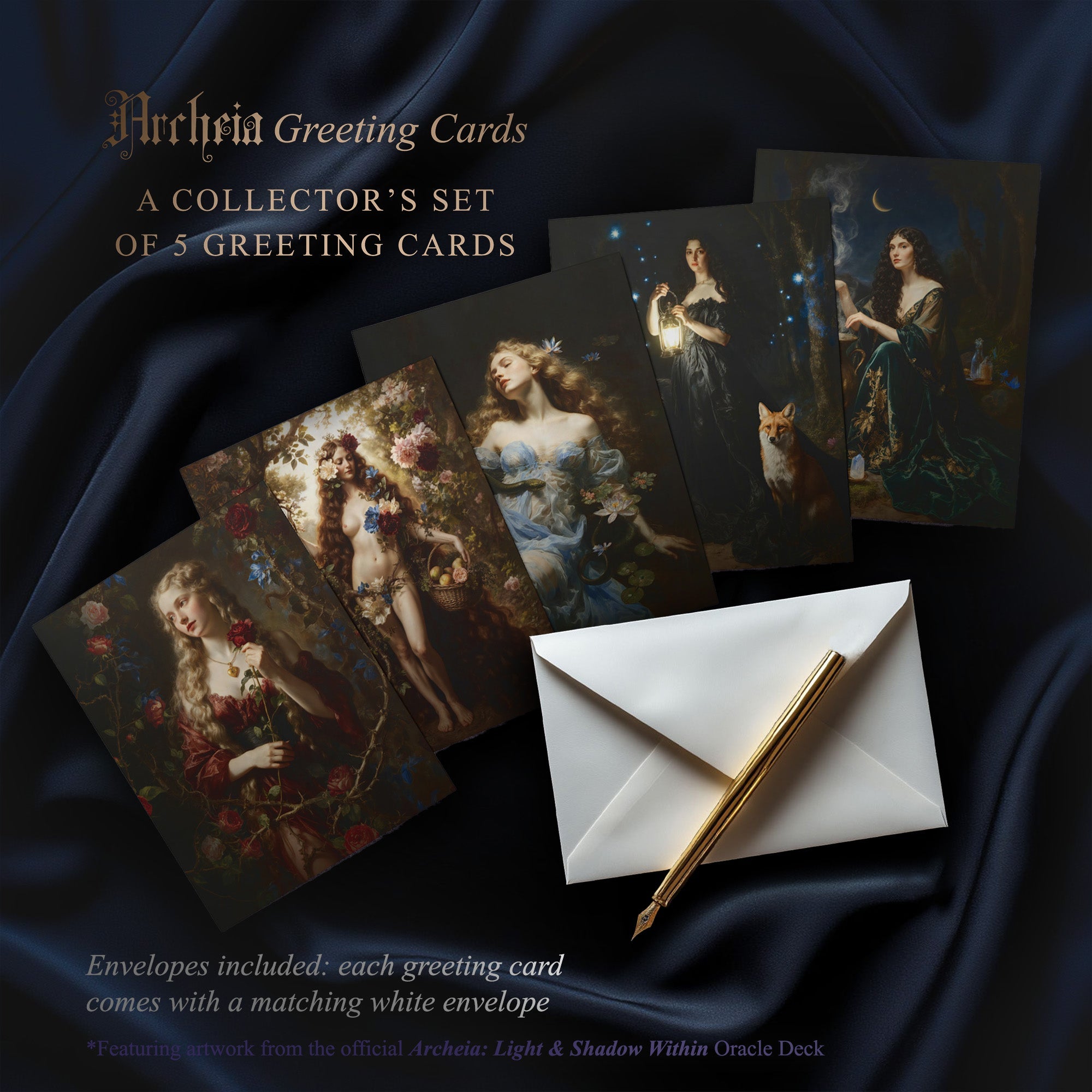 Shadow Work Greeting Cards – Archetypal Affirmation & Soul Reflection Set - PixelMuse