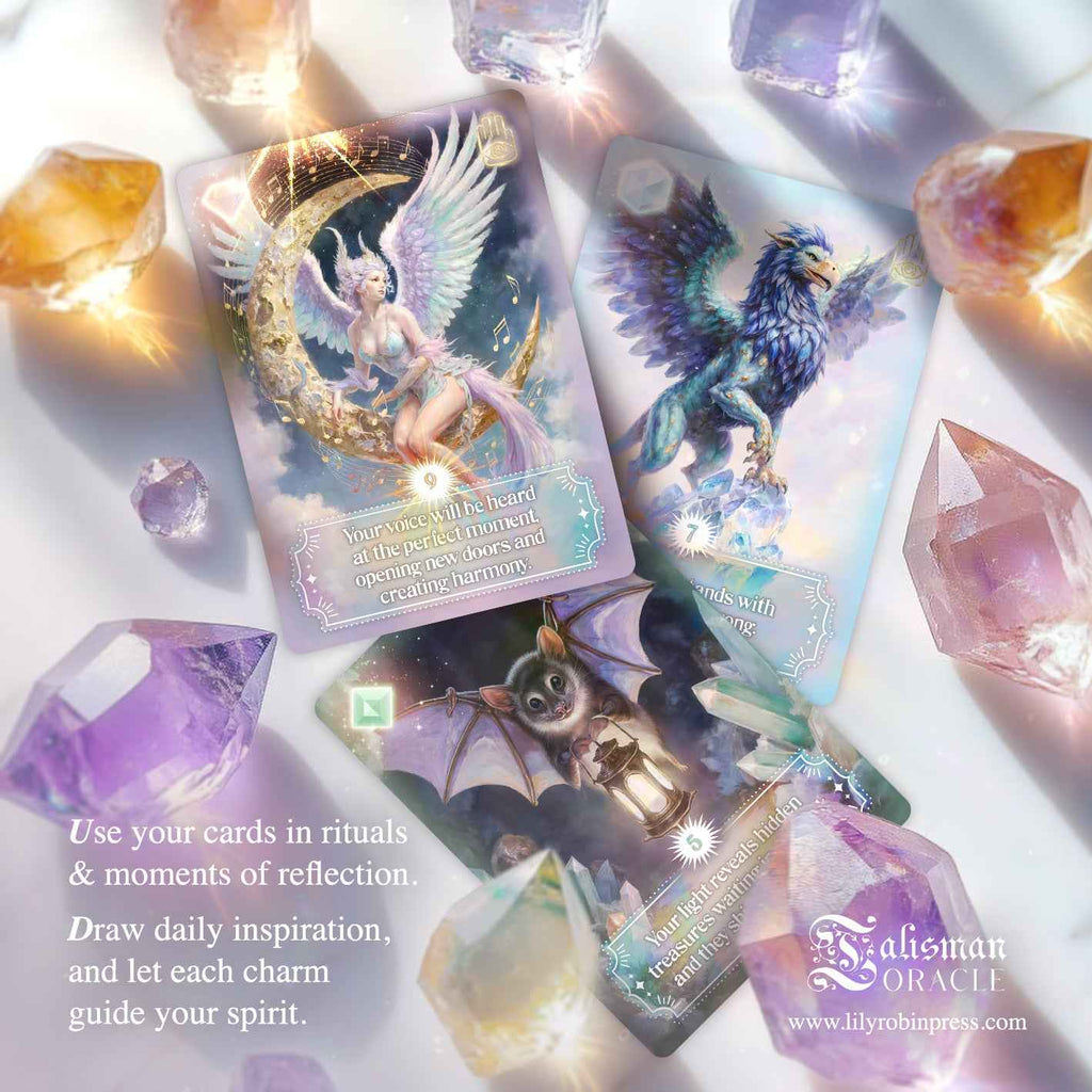 Talisman Oracle 10 - Card Blind Pack. Lucky Charm Oracle Cards - PixelMuse