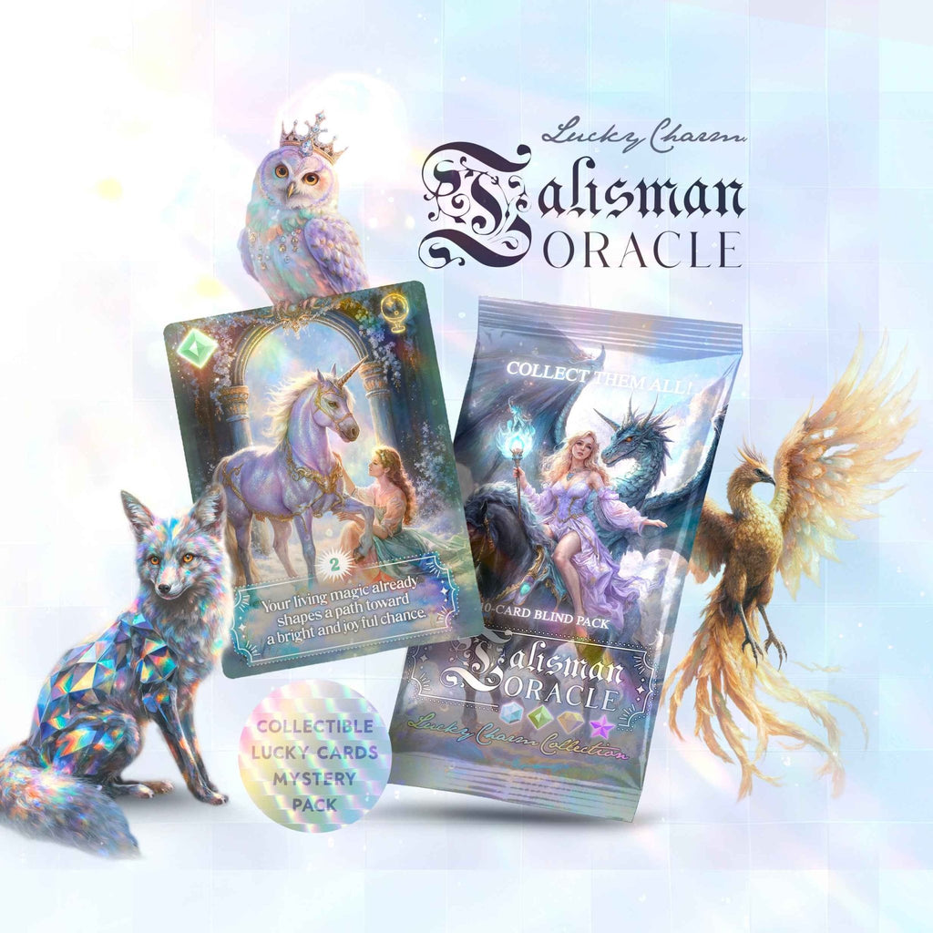 Talisman Oracle 10 - Card Blind Pack. Lucky Charm Oracle Cards - PixelMuse