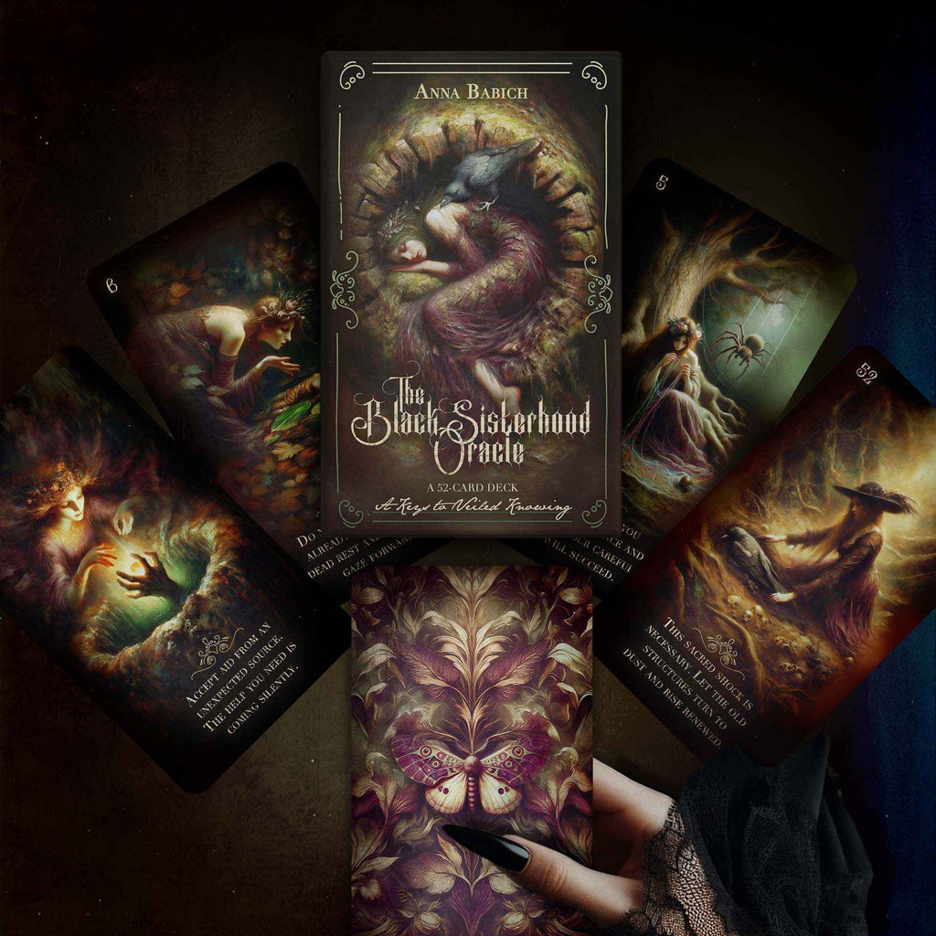 The Black Sisterhood Oracle Deck – Dark Folk Witchcraft Cards for Shadow Work & Intuitive Guidance - PixelMuse