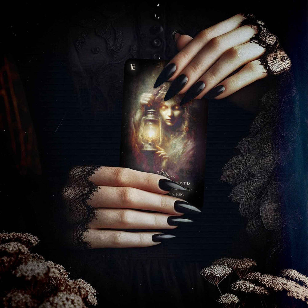 The Black Sisterhood Oracle Deck – Dark Folk Witchcraft Cards for Shadow Work & Intuitive Guidance - PixelMuse