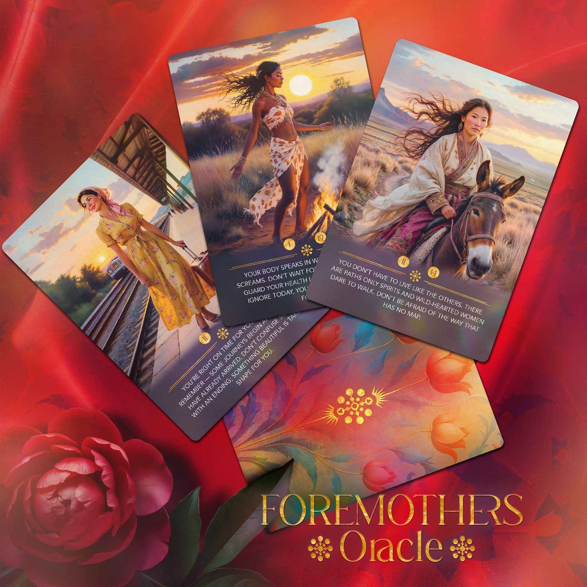 The Foremothers Oracle Deck – 60 Ancestral Feminine Wisdom Cards for Healing, Guidance & Spiritual Growth