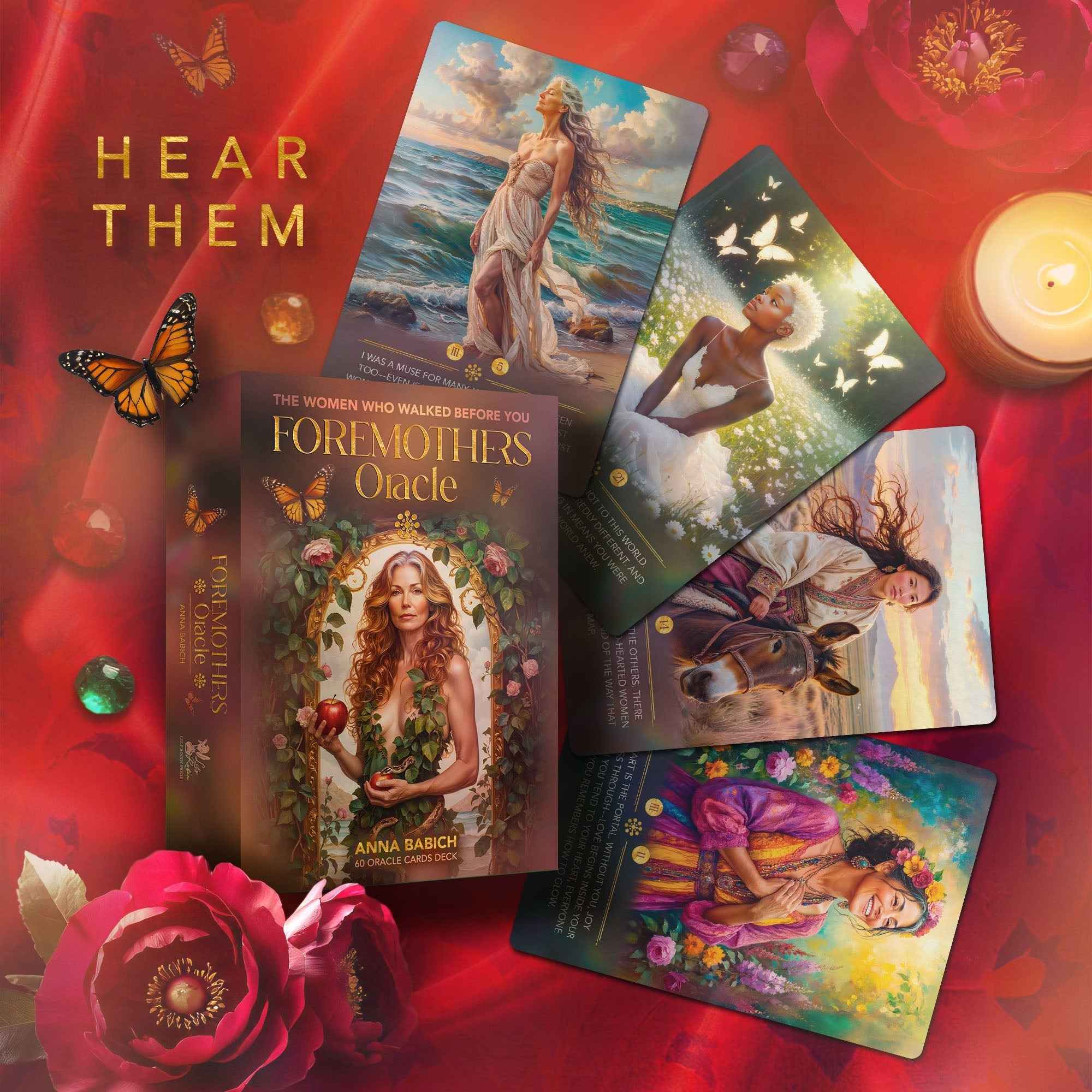 The Foremothers Oracle Deck – 60 Ancestral Feminine Wisdom Cards for Healing, Guidance & Spiritual Growth