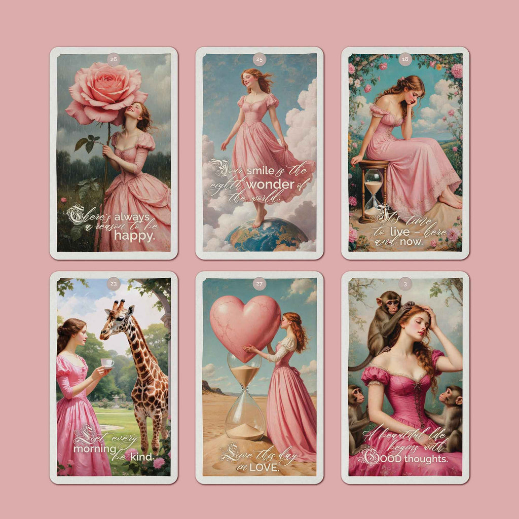 The Tiny Steps to Big Miracles Oracle Deck – 42-Card Oracle Deck for Self Reflection + Guidebook & Music