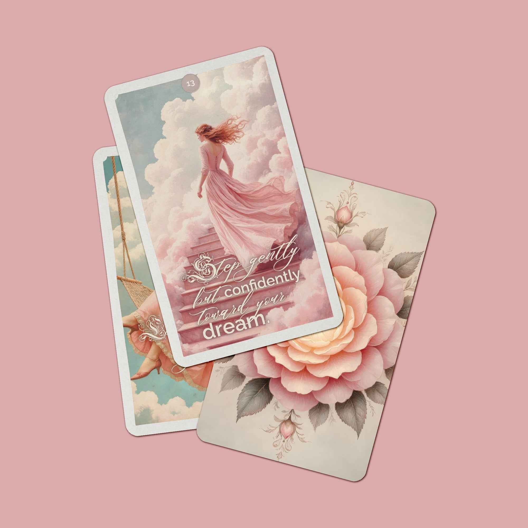 The Tiny Steps to Big Miracles Oracle Deck – 42-Card Oracle Deck for Self Reflection + Guidebook & Music